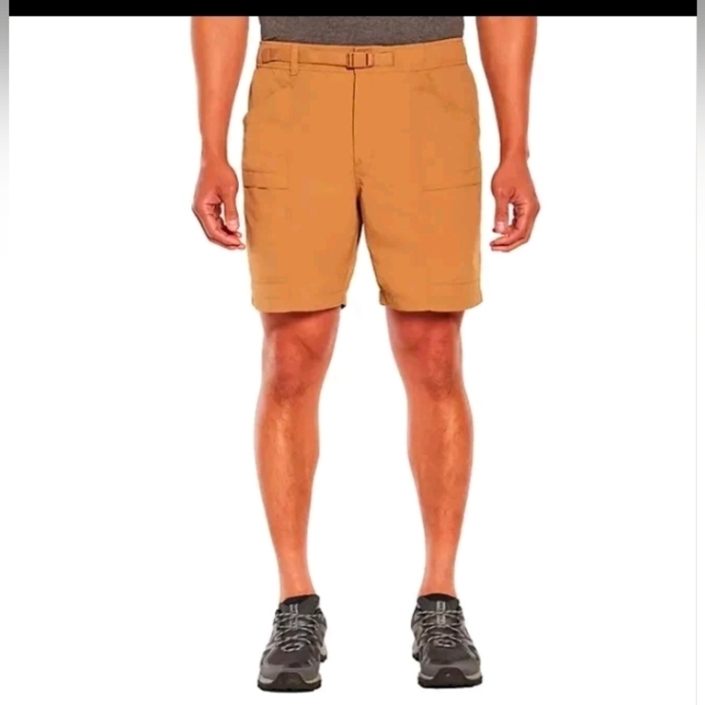 Eddie Bauer Men's Ripstop Tech Pull On Short Brown Sugar UPF 50+ Moisture Wickin